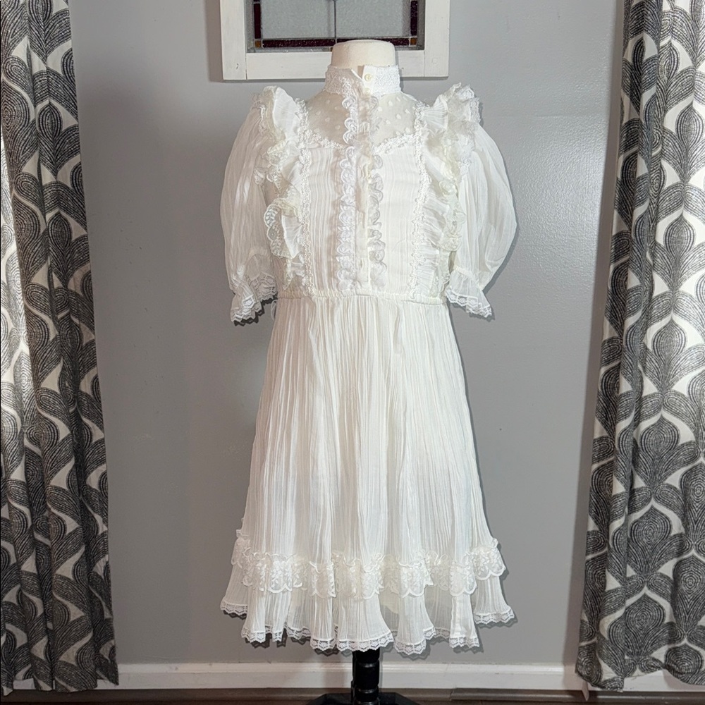 Vintage Gunne Sax Youth Girls Dress SZ 8